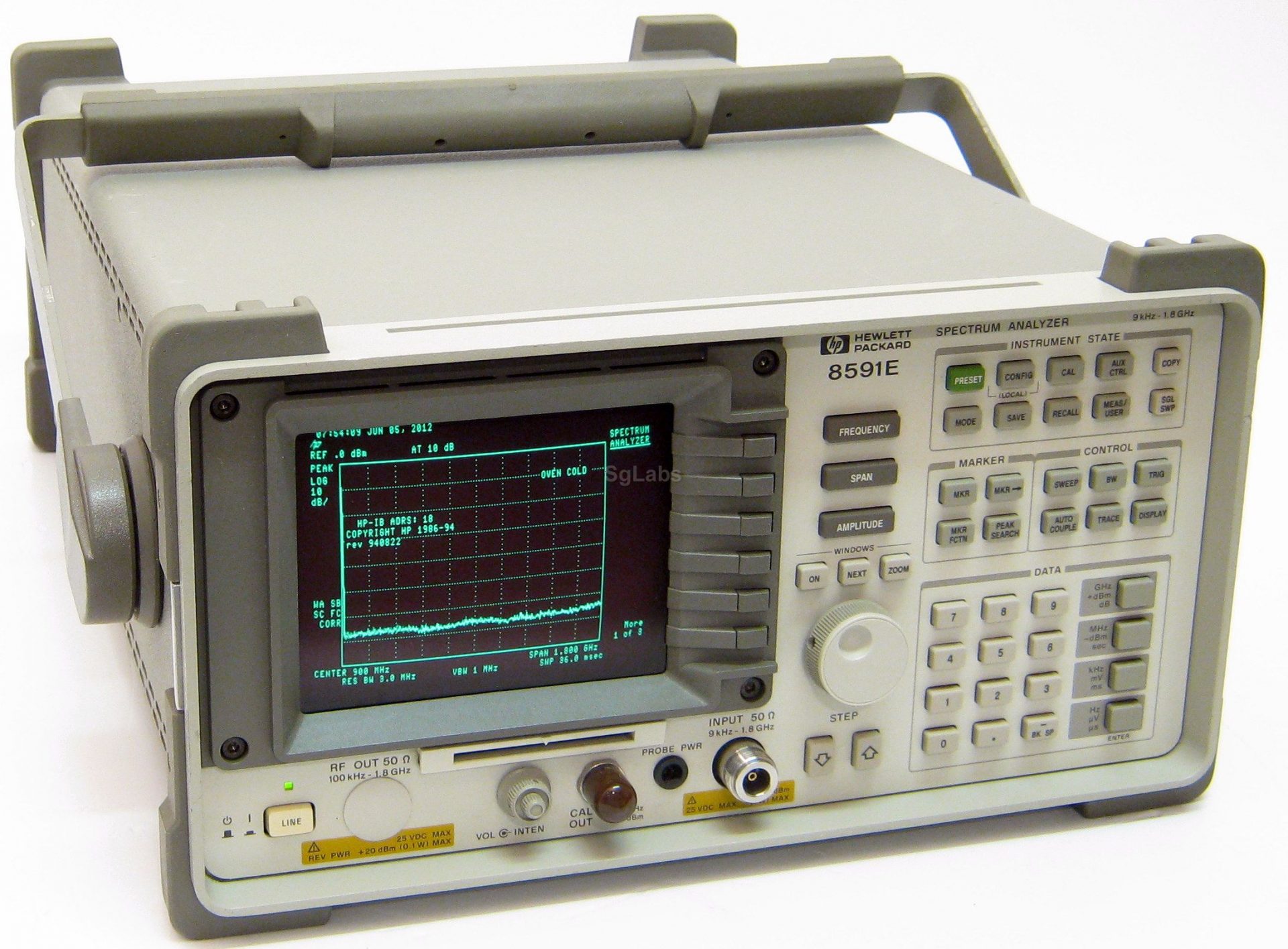 Agilent 8591E Portable Spectrum Analyzer Calibration