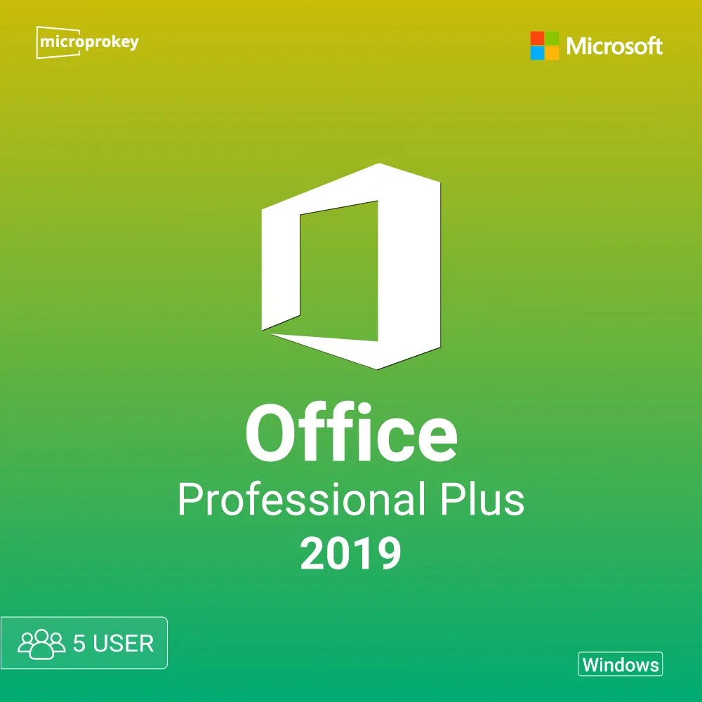 Microsoft Office 2019 Professional Plus 5 PC Microprokey