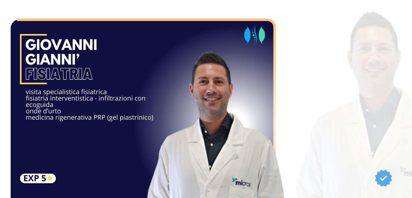 dr giovanni giannì fisiatra PRP gel piastrinico modica Micros