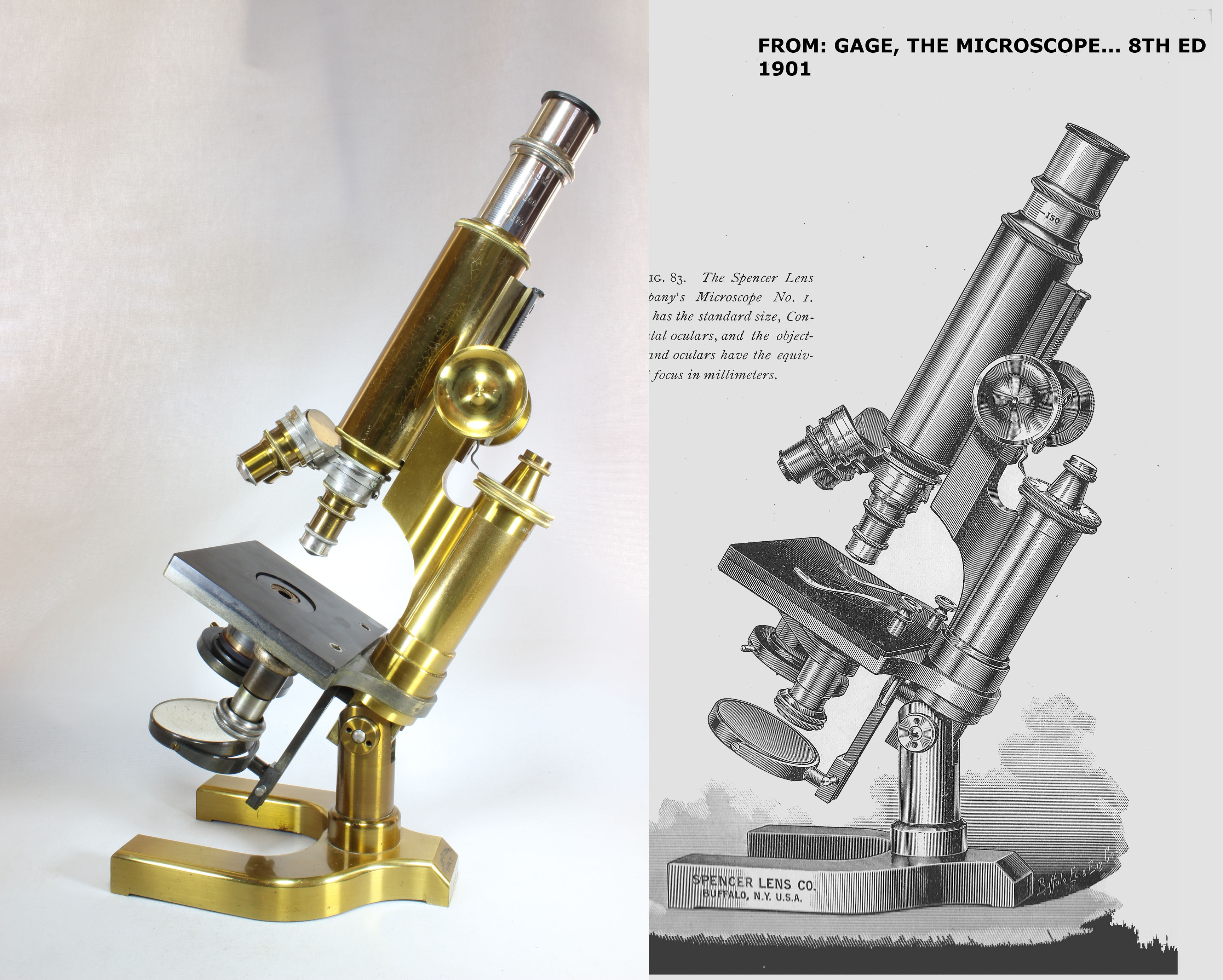 SPENCER No 1 MICROSCOPE