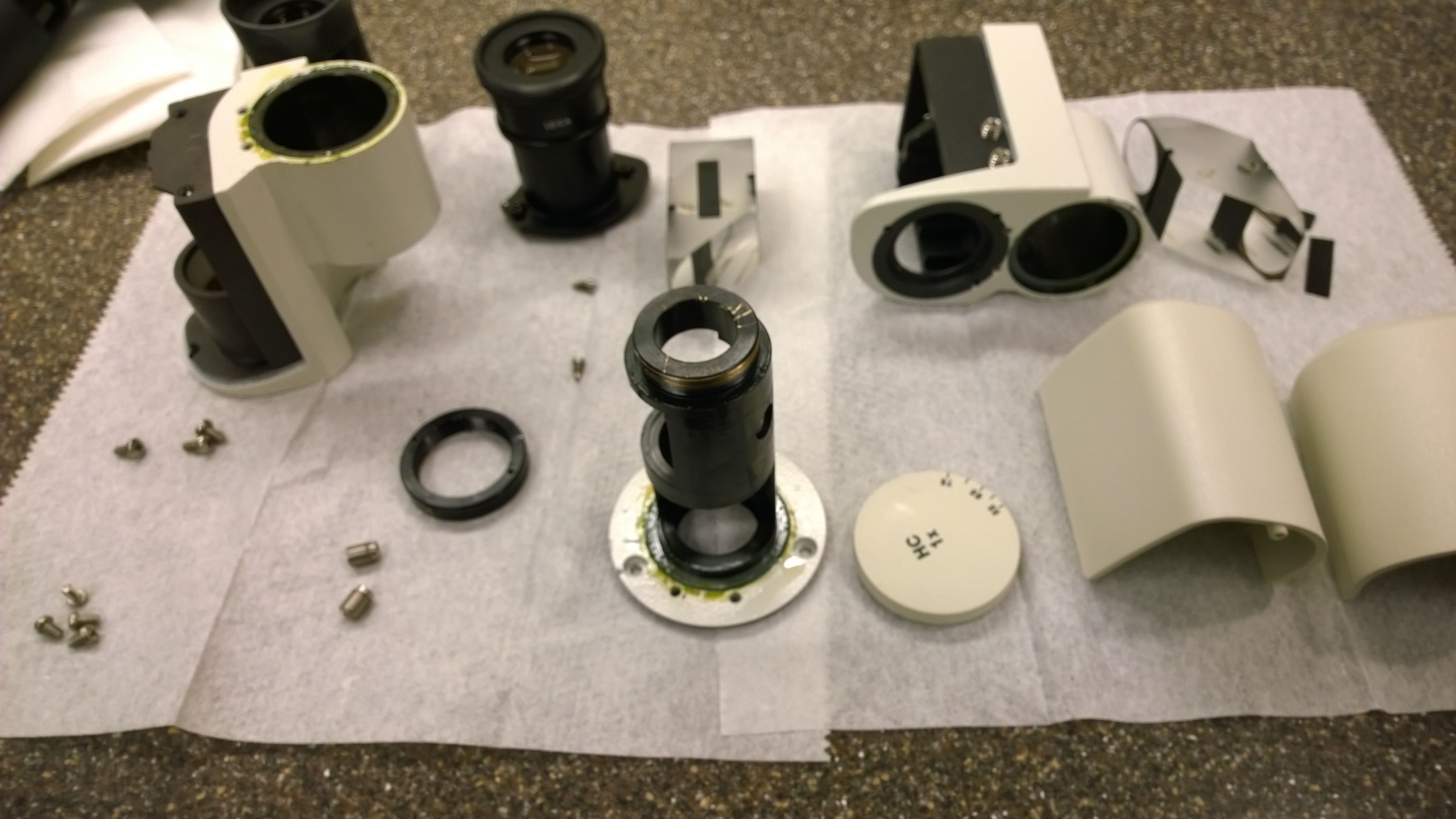 Pricing for microscope objective, illuminator, binocular head, stage, condenser, slide holder