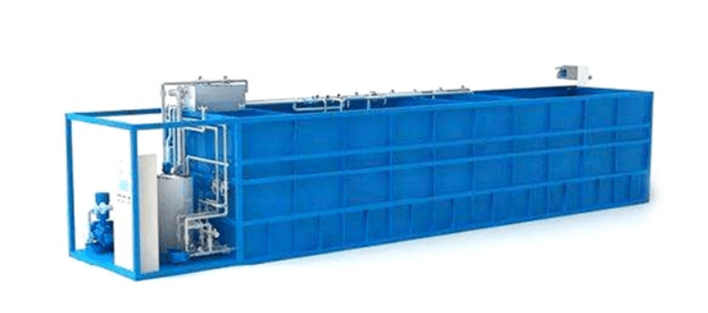 Sewage Treatment Application with Flow Meter