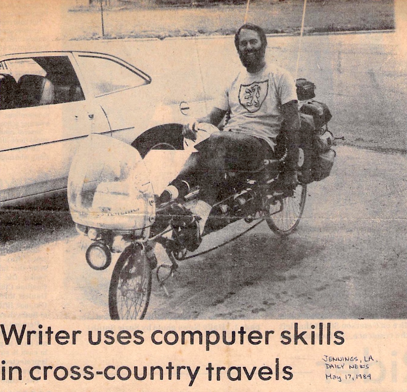 Computer bicycle Jennings Louisiana Nomadic Research Labs