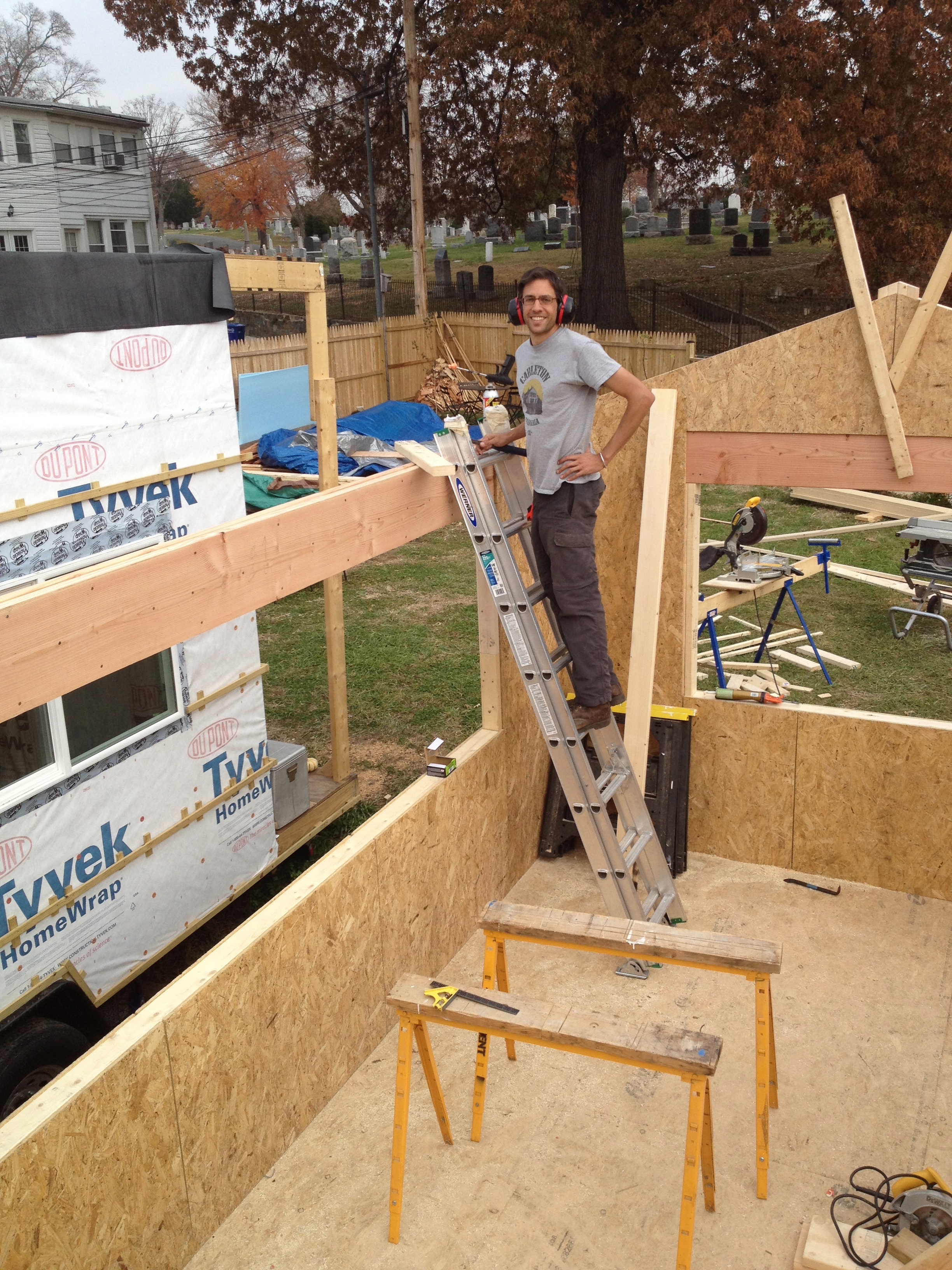 Brian installing top plates Micro Showcase