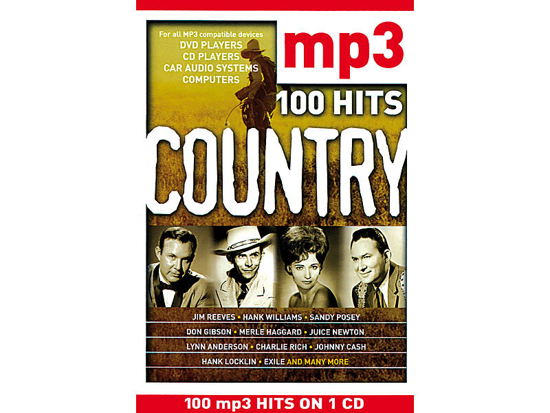 100 MP3Hits Country Music (MP3CD)