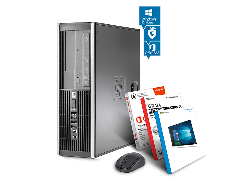 hp Compaq 8100 Elite SFF DesktopPC mit Windows10 und Office 365
