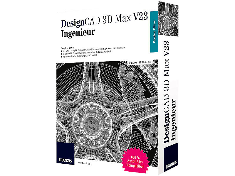 FRANZIS DesignCAD 3D Max V23 Complete Edition