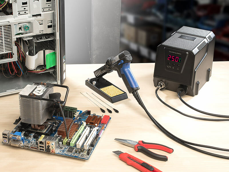 AGT Lötstation Digitale ProfiEntlötstation mit VakuumPumpe, 160