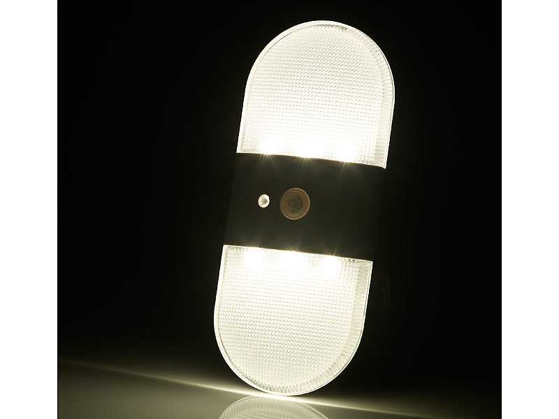 PEARL Wandlicht BatterieLEDWandleuchte, Bewegungs & LichtSensor