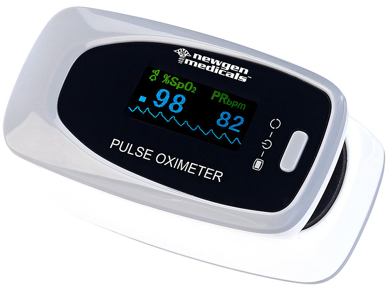 newgen medicals Sauerstoffmessgerät Medizinischer FingerPulsoximeter