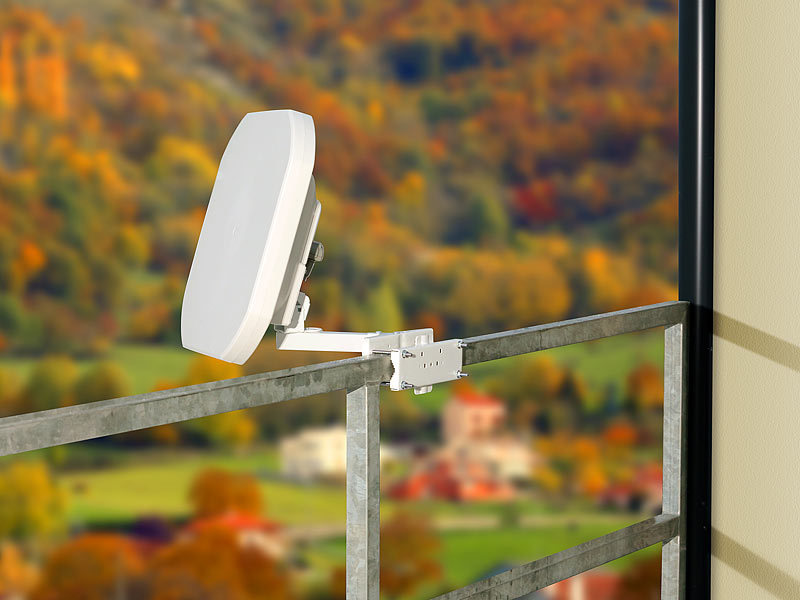 esoSAT Sat Antenne SatFlachantenne FA265.SAT mit digitalem TwinLNB