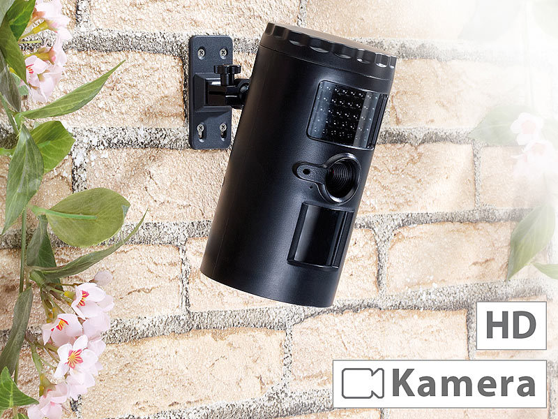VisorTech Kamera Nachtsicht Wetterfeste HDÜberwachungskamera IRC100 mit Nachtsicht, SD