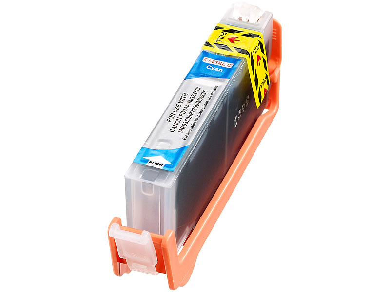 iColor Patrone für CANON (ersetzt CLI551C XL), cyan mit CHIP