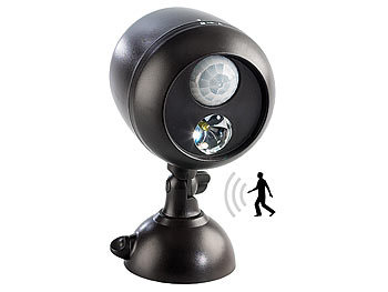 Lunartec Kabellose Außenleuchte Mit Pir-Bewegungssensor, 1W-Led, 70 Lm, Ip66