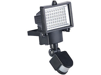 Luminea Solarscheinwerfer: Solar-Led-Wand-Fluter Für Außen, Mit Pir-Sensor, 12 W, 750 Lumen, Ip44 (Solarstrahler Mit Bewegungsmelder)