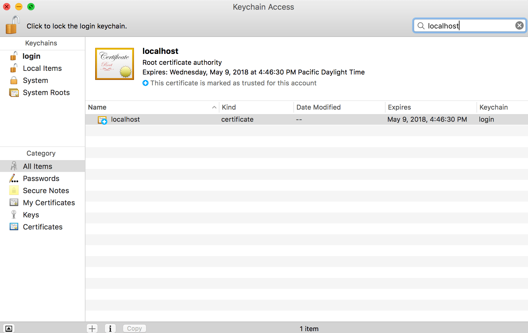Remove Certificate (Mac OS X) · PowerBI Custom Visuals