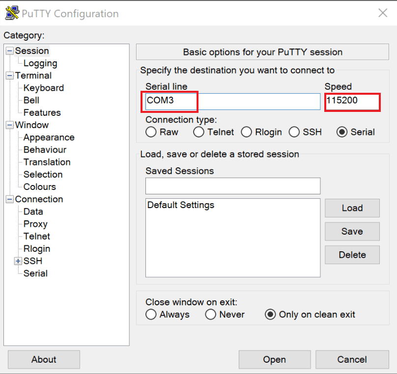 Use configuration mode IoT DevKit