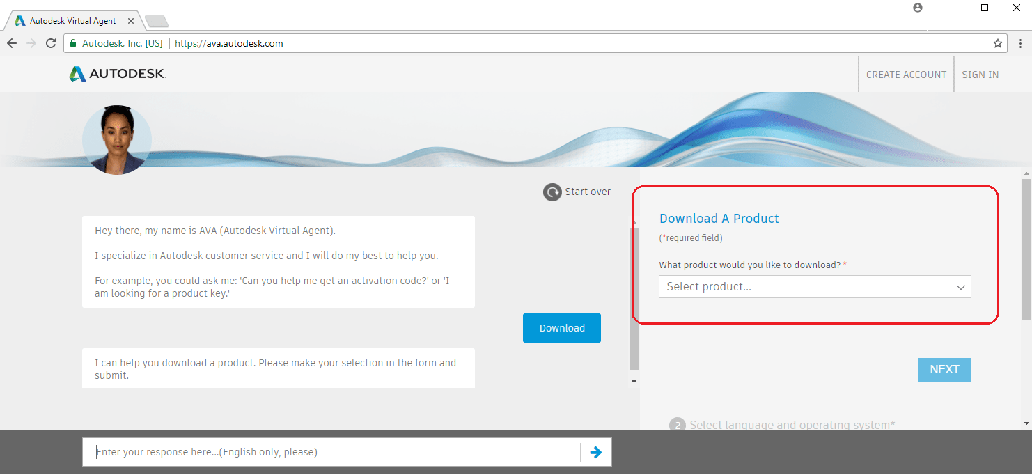 Using AVA and Browser Download to Install Your Software Microsol