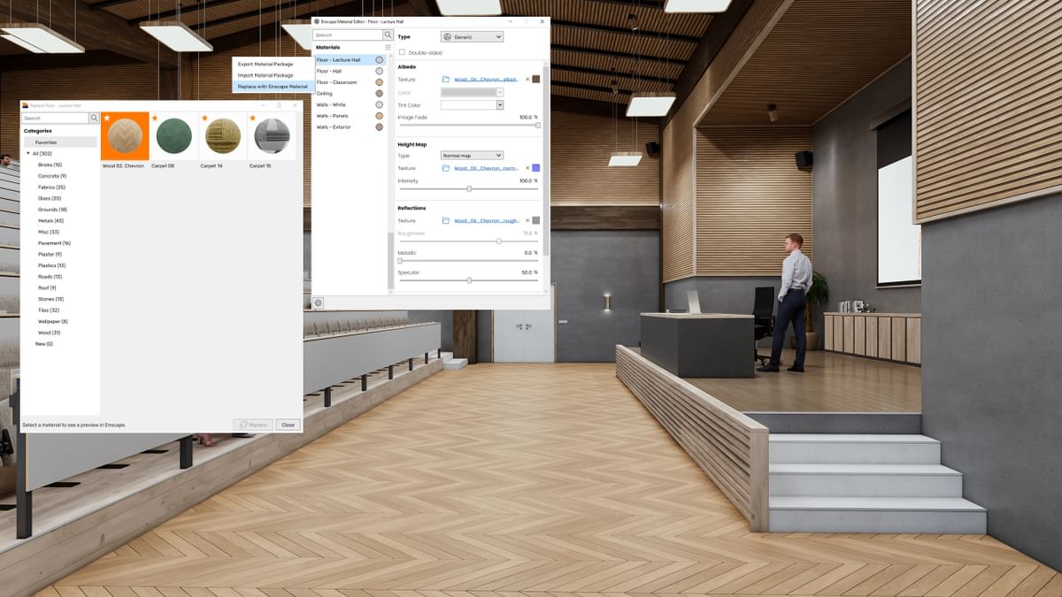 Material Library for Enscape Software Microsol Resources