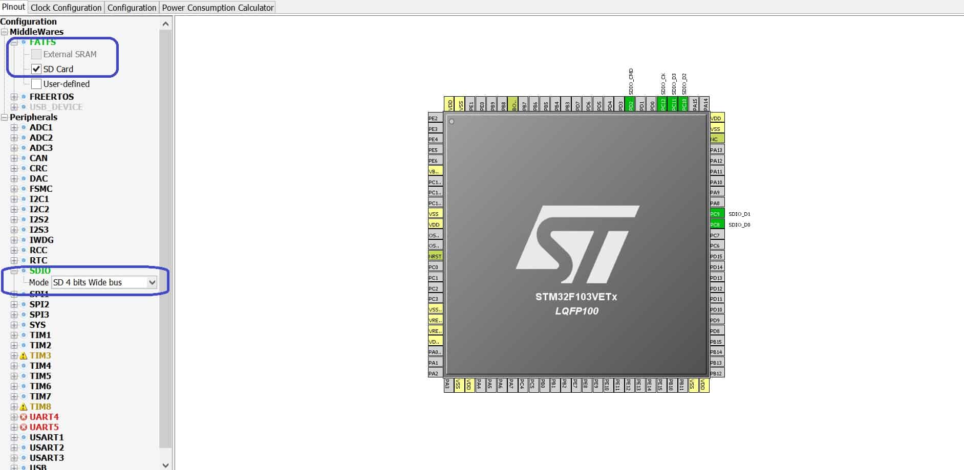 STM32Cube. Microcontroller STM32 and FatFs. MicroTechnics