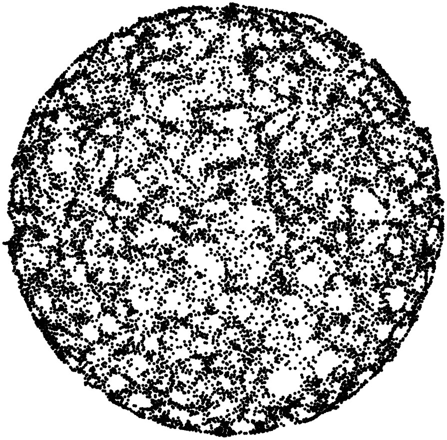 Recovering area shapes from anonymous contact tracing data shaping