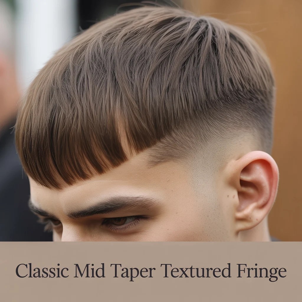 Mid Taper Textured Fringe The Modern Haircut Every Guy Wants