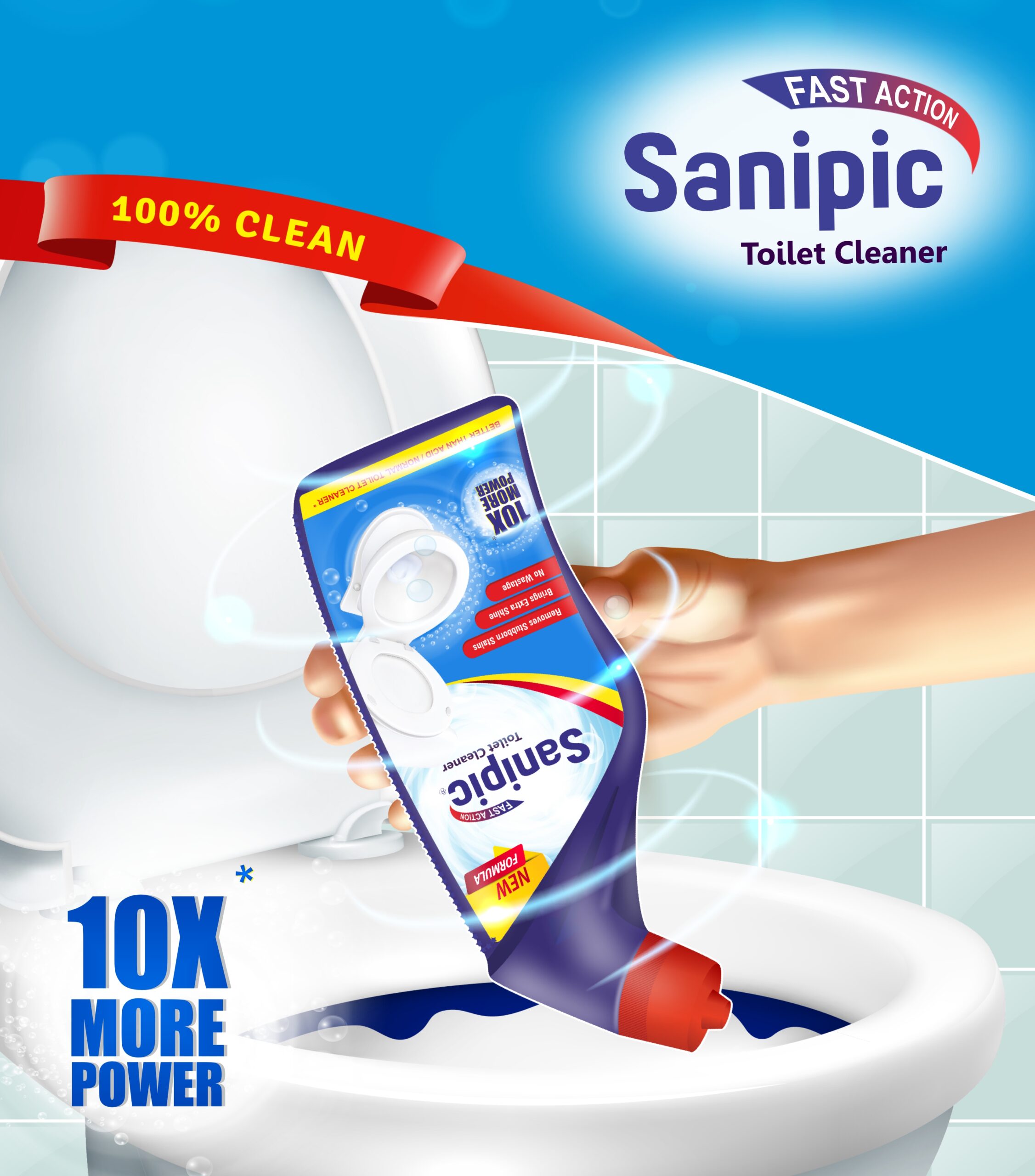 Sanipic Toilet Cleaner 200ML Midas Hygiene Industries Pvt. Ltd.