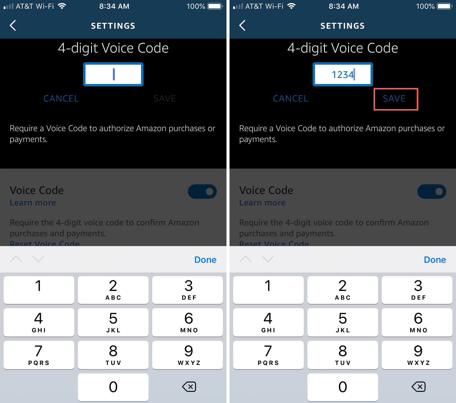 How to create an Amazon Echo Voice Code for Amazon purchases Mid