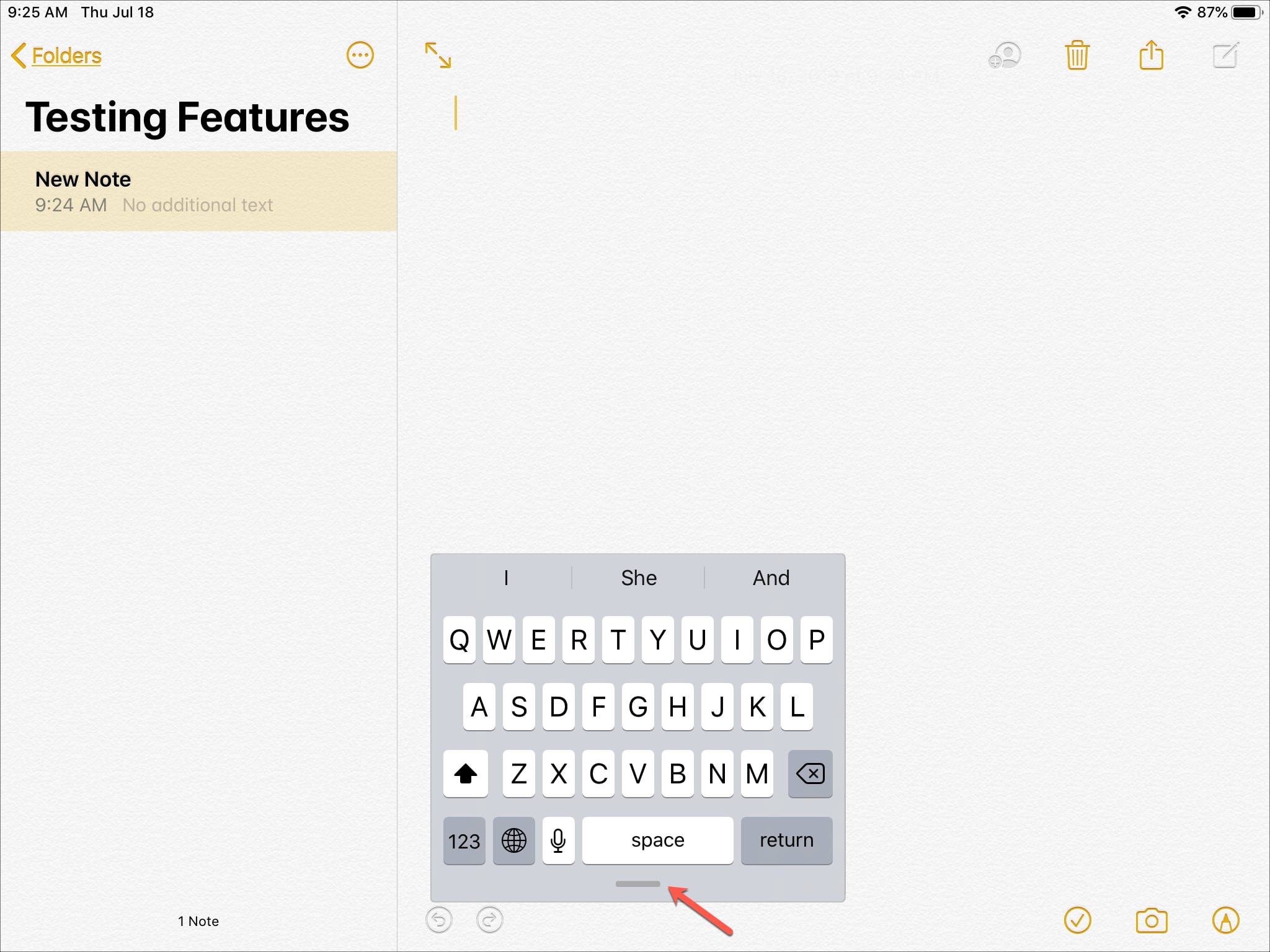 How to move your iPad keyboard to the side of the screen Mid Atlantic Consulting Blog