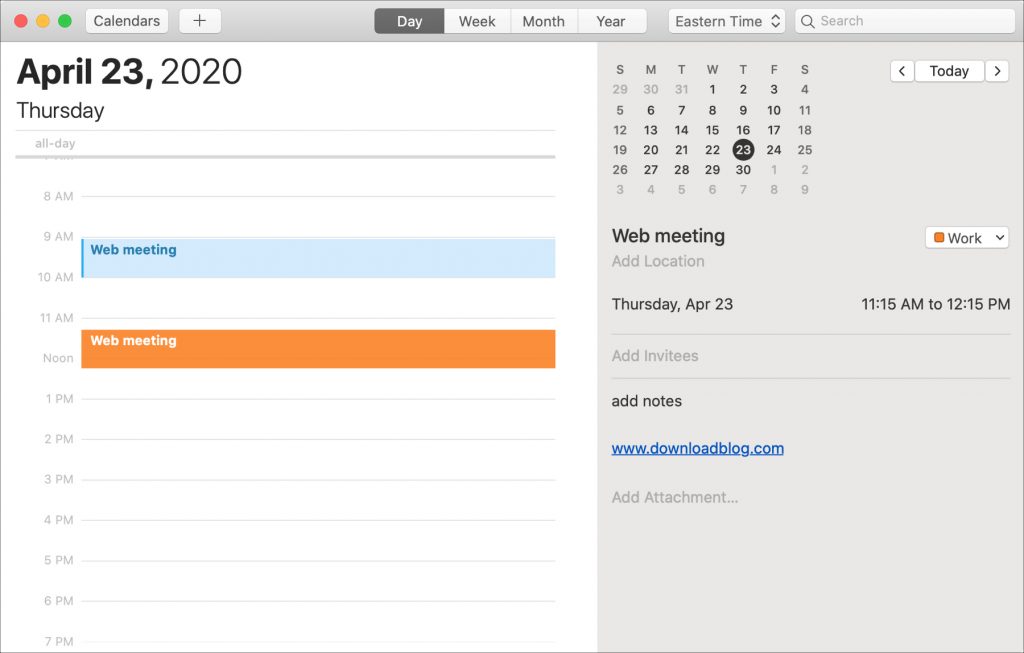 How to move, copy or duplicate Calendar events to another calendar