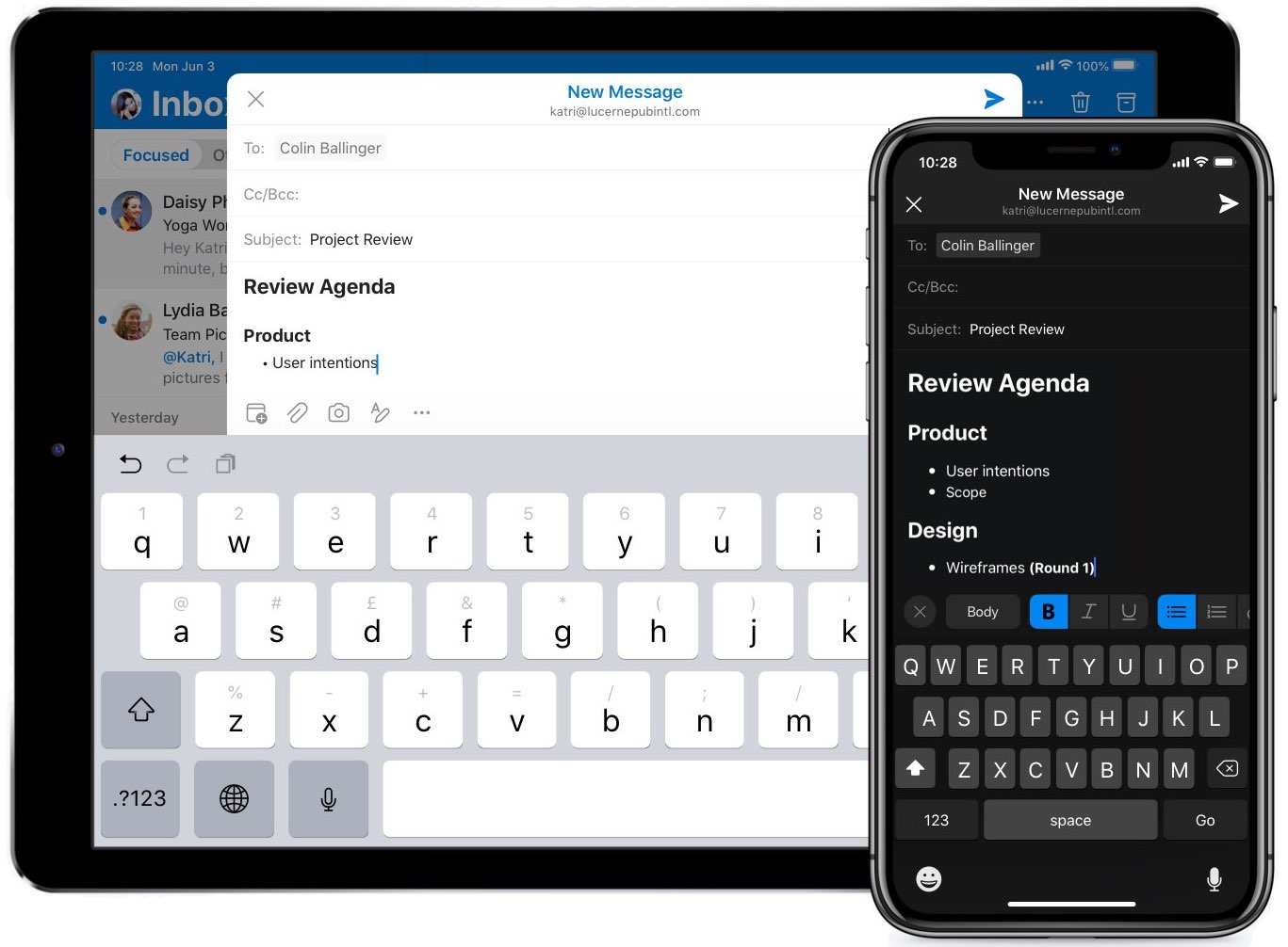 Rick text formatting features are now available for your Outlook emails