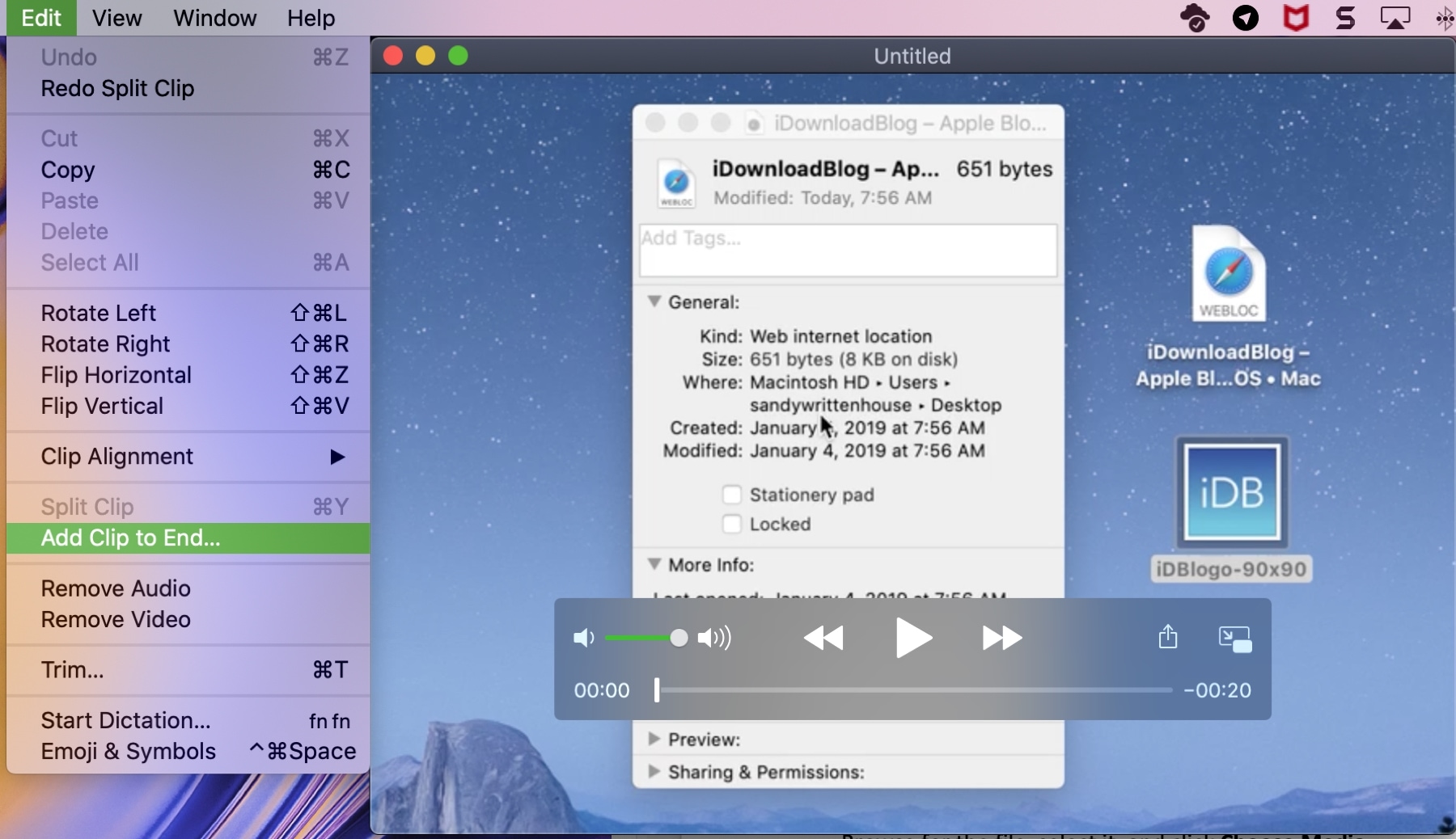 How to edit a movie with QuickTime Player on Mac Mid Atlantic