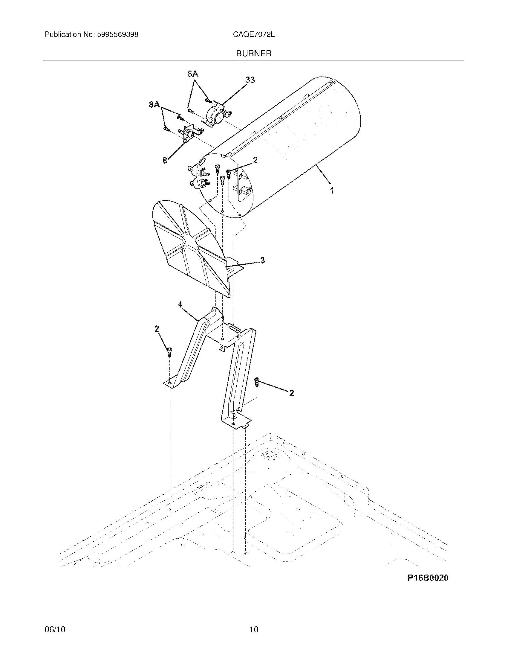 Parts and plans for Electrolux Dryer model CAQE7072LA0 at Midbec