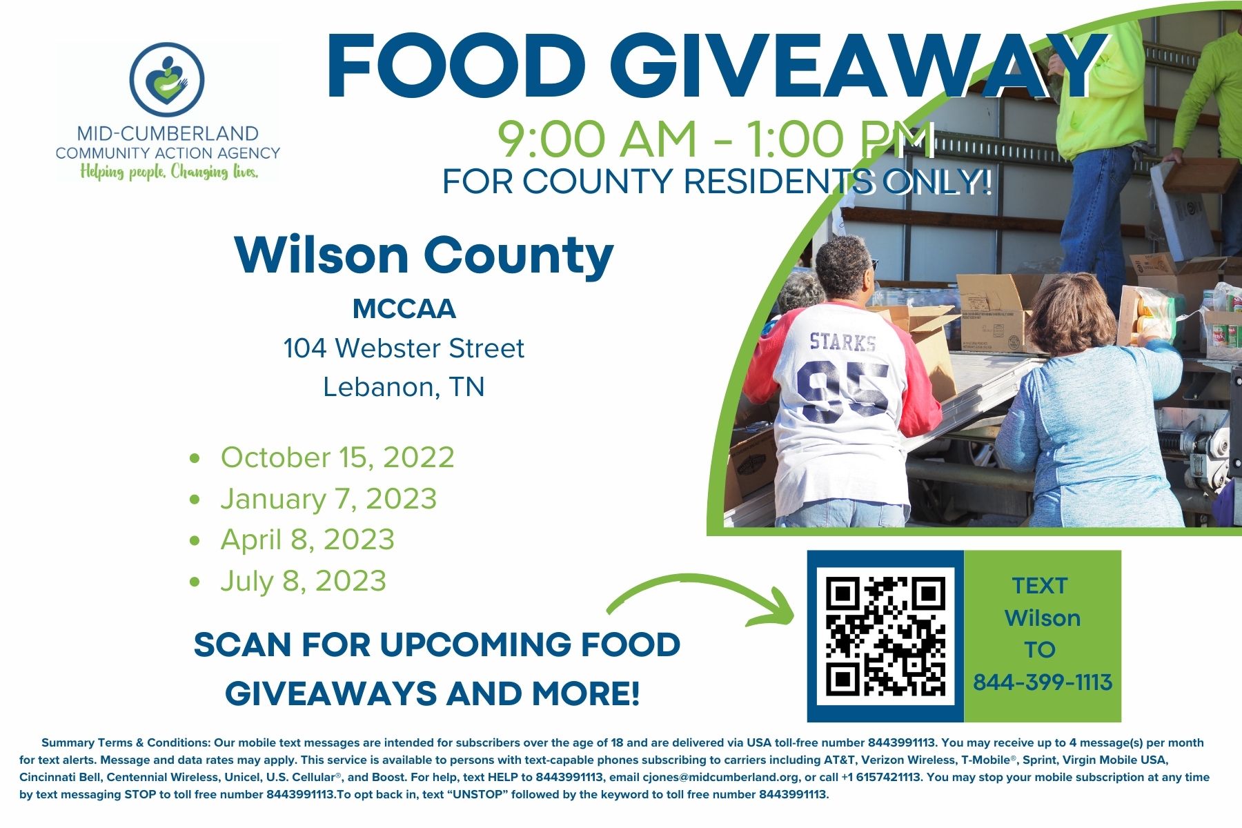 Wilson County Food Distribution MidCumberland Community Action Agency