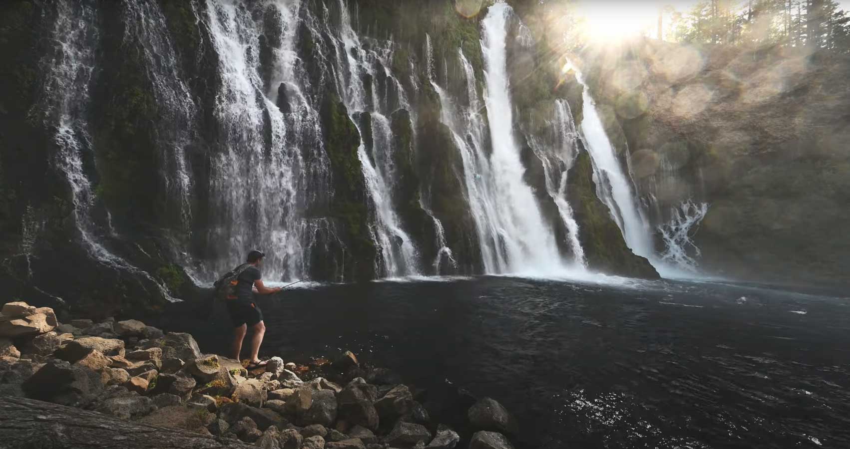 "Fly Fishing the 8th Wonder of the World // Burney Falls Wild Rainbow