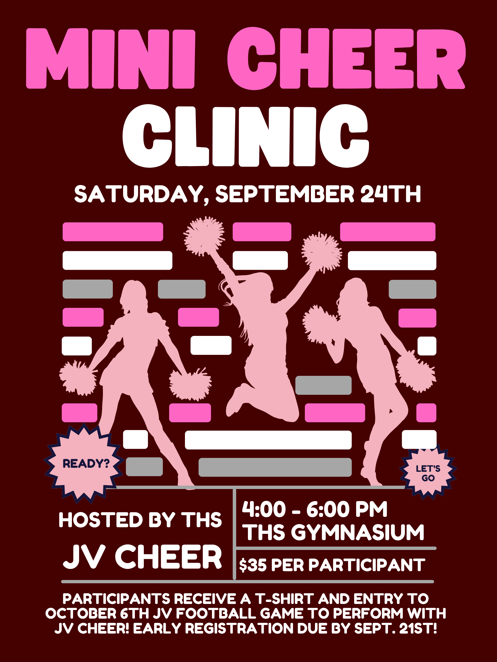 Mini Cheer Clinic Troup Middle School