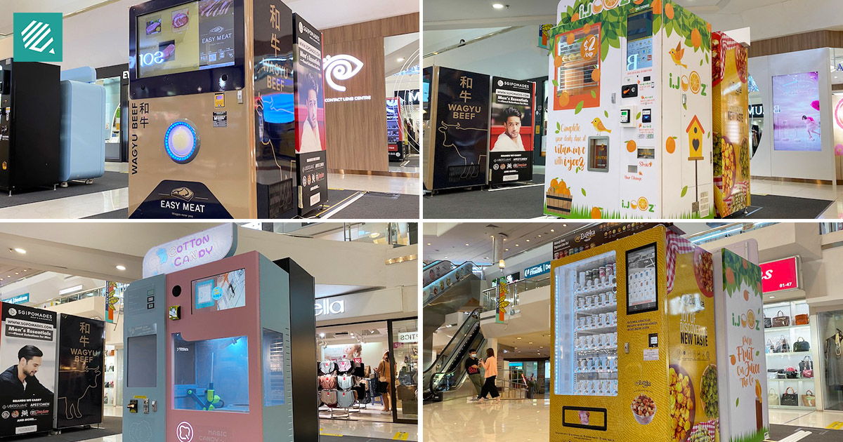 13 Unique Vending Machines in Singapore Cotton Candy, Wagyu and