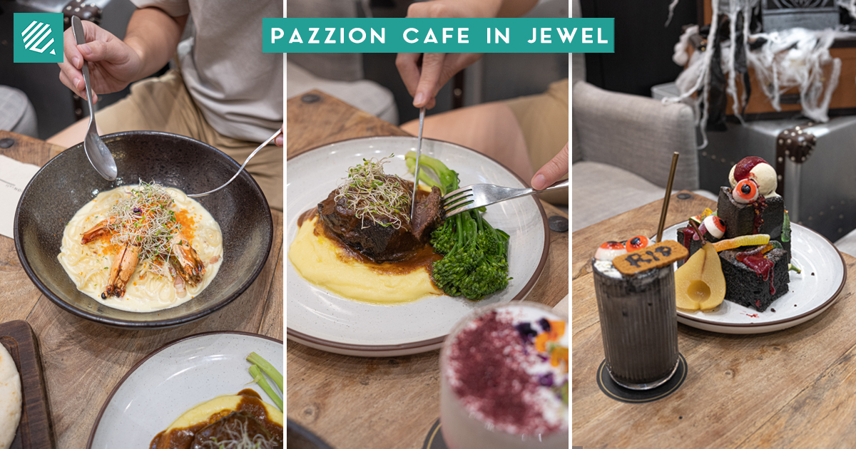 Lifestyle Cafe PAZZION Café At Jewel Serves Up Brunch Dishes Like King Prawn Linguine And