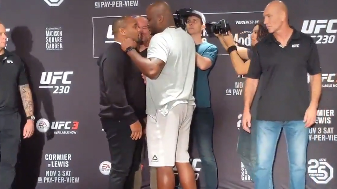 Video UFC 230 Derrick Lewis Vs. Daniel Cormier Media Day Face Off
