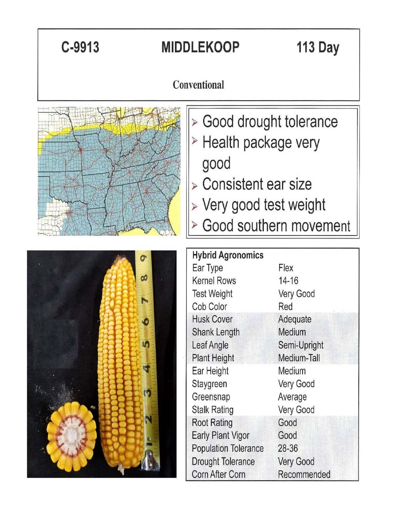 Middlekoop Seed Seed Corn Packwood IA, 52580