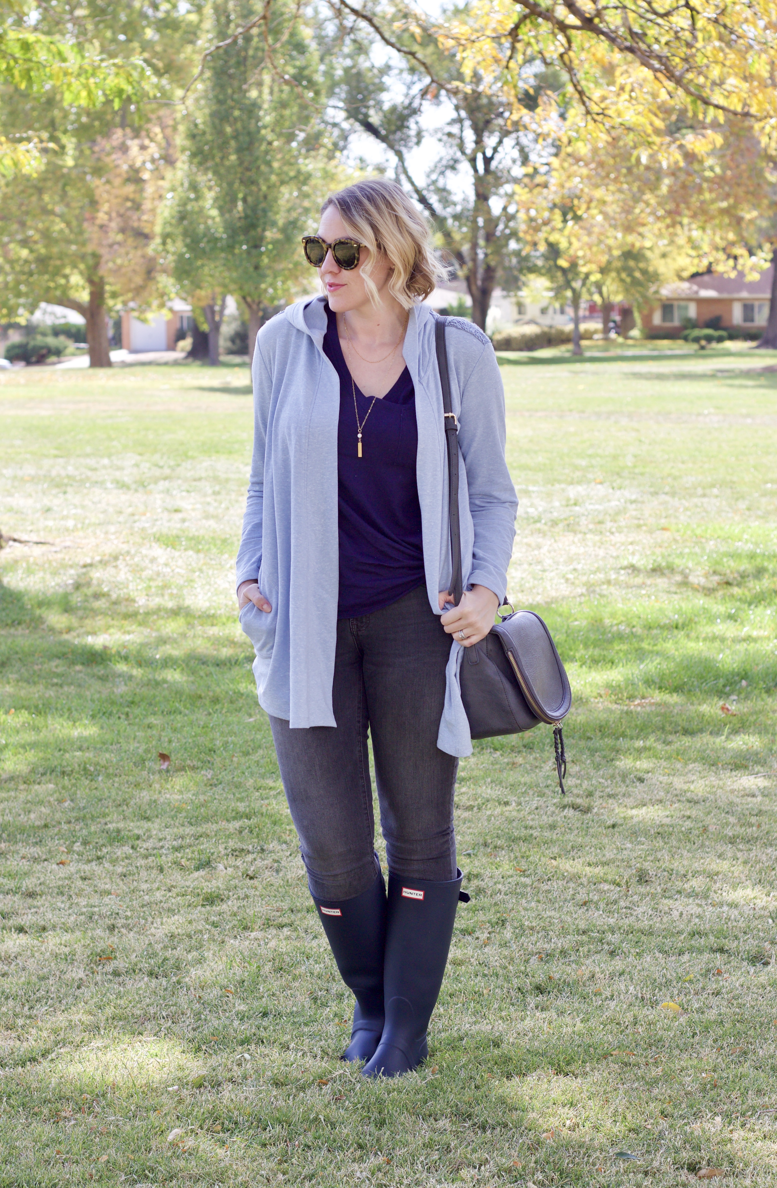 How to Style Hunter Boots For Fall Middle of Somewhere