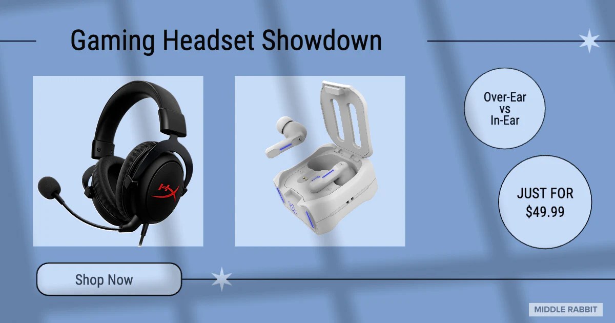Gaming Headset Showdown OverEar vs. InEar Discover the Game