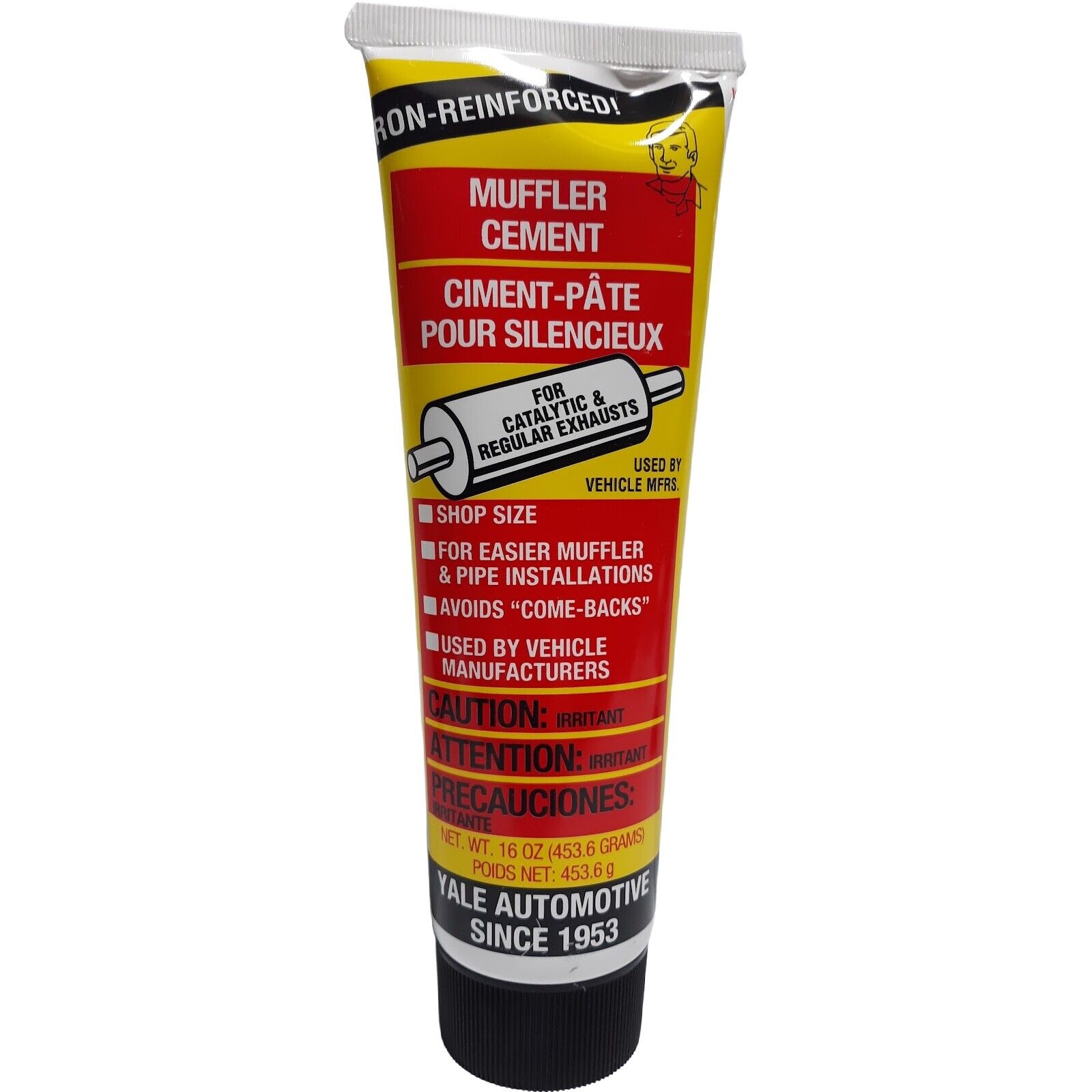 1 lb Yale Automotive Muffler Exhaust Pipe Catalytic Cement 16 oz Middlesex Petroleum