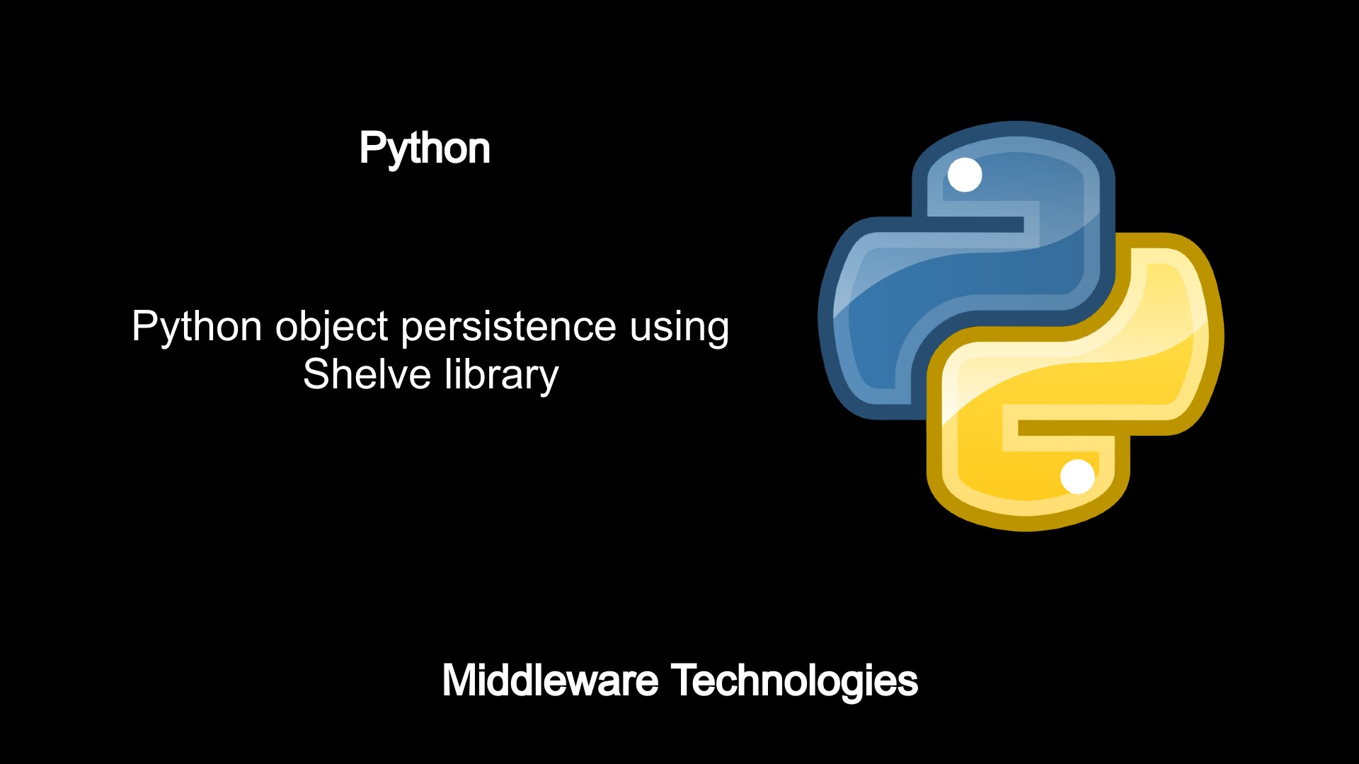 How to store Python Objects in a Flat file database using object