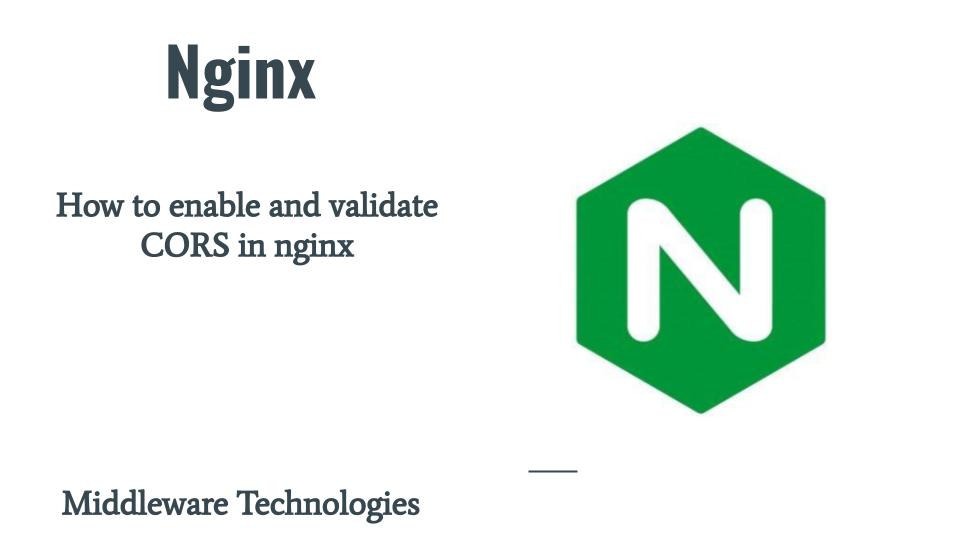 How to enable and validate CORS in nginx MiddlewareTechnologies