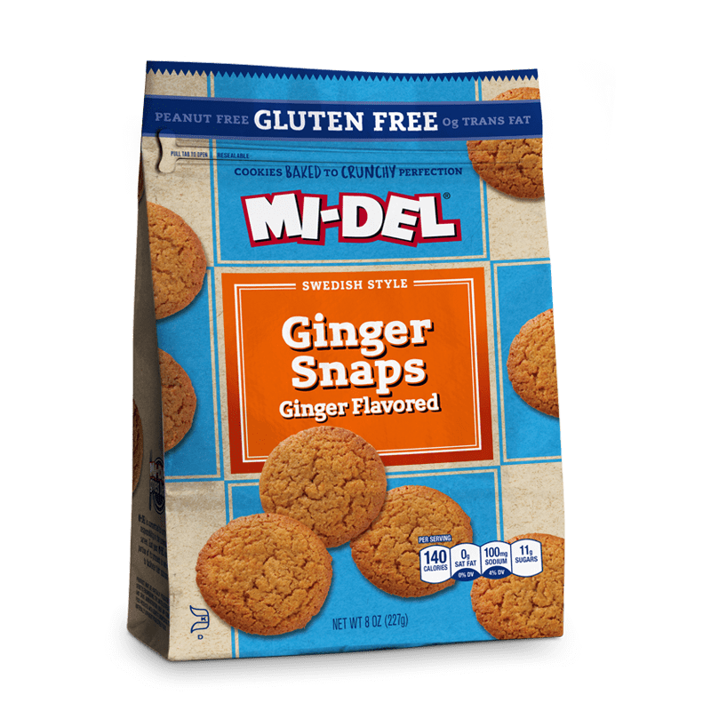 Gluten Free Ginger Snaps MIDel Cookies