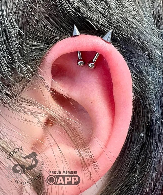 Body Piercing Portfolio gold piercing jewelry Siren Body Piercing