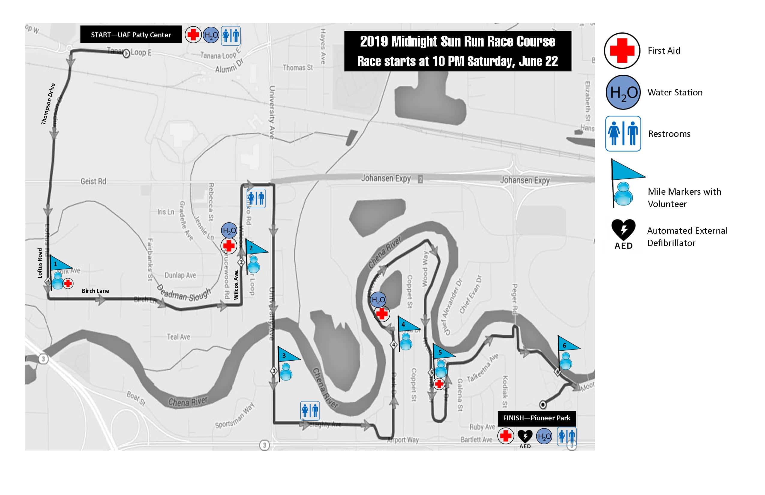 Course & Details Midnight Sun Run