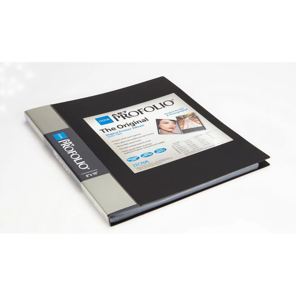 Midoco.ca Itoya Art ProFolio, Black 24Sleeves 8x10" Midoco Art