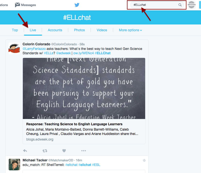 ESL Hashtags for Twitter MIDTESOL